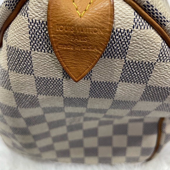 Louis Vuitton Speedy 30 Damier Azur Boston Back Checkered Pattern. Made in USA - Picture 9 of 17